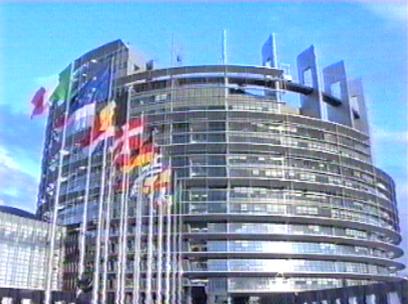 The European Parliamentary Building in Strasburg, France